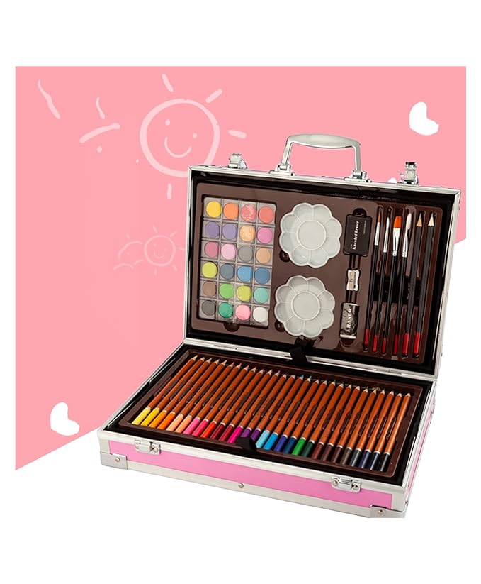 Suitcase Color Set for Kids - 145 Pieces