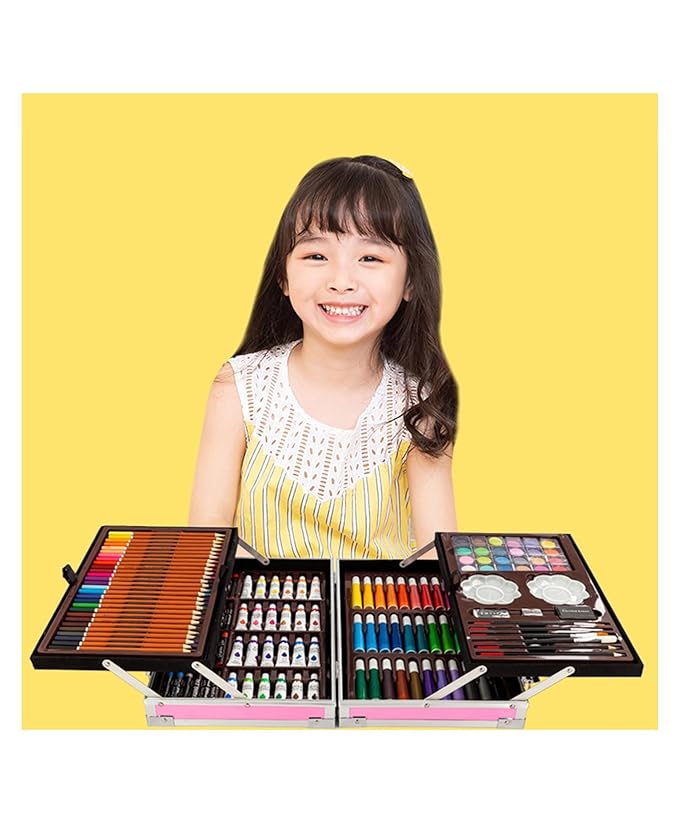 Suitcase Color Set for Kids - 145 Pieces