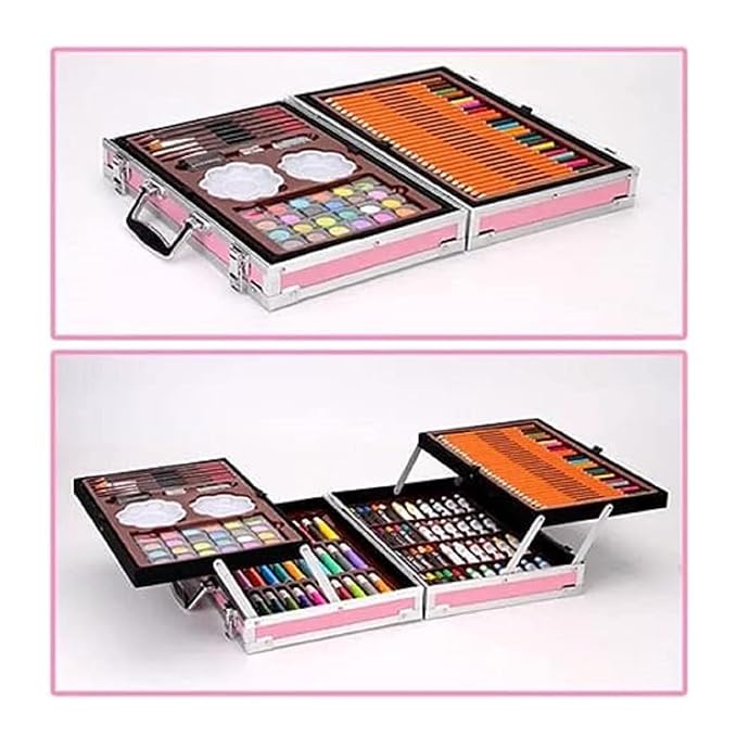 Suitcase Color Set for Kids - 145 Pieces