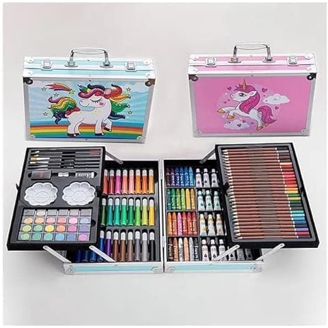 Suitcase Color Set for Kids - 145 Pieces