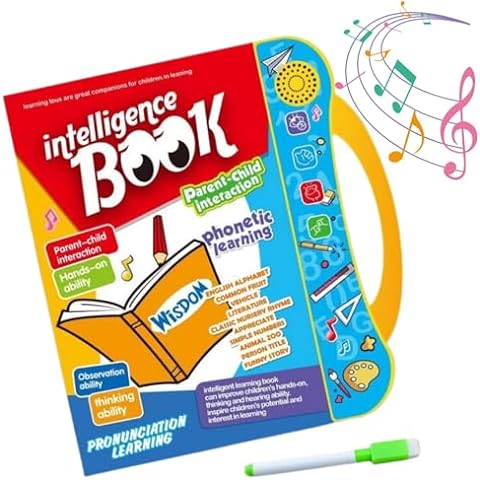 English Letters & Words Learning Book, Fun Educational Toys