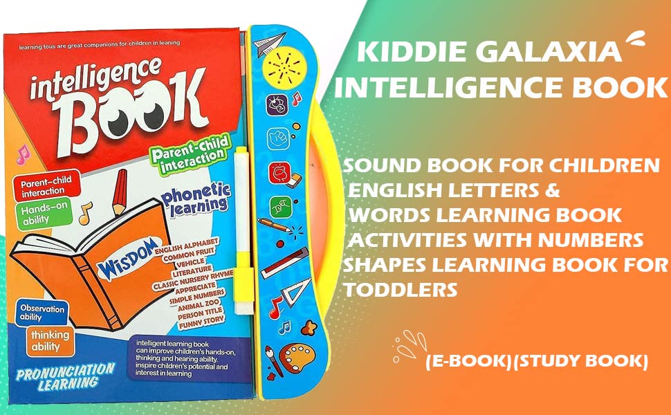 English Letters & Words Learning Book, Fun Educational Toys