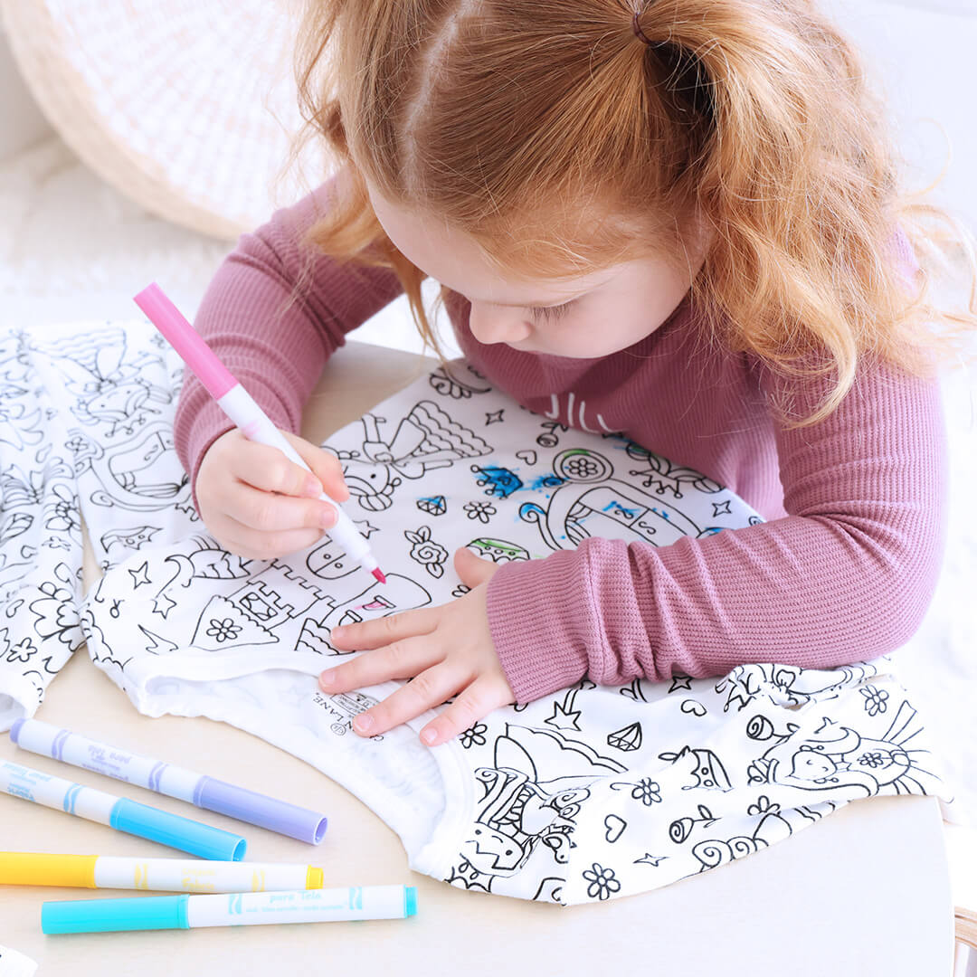 Color Me Suit With FABRIC MARKER – Tiny Treasures