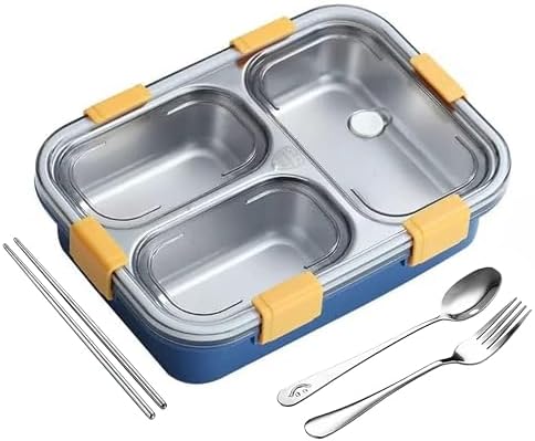 Stainless Steel Lunch Box with Spoon and Fork