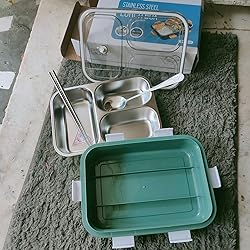 Stainless Steel Lunch Box with Spoon and Fork