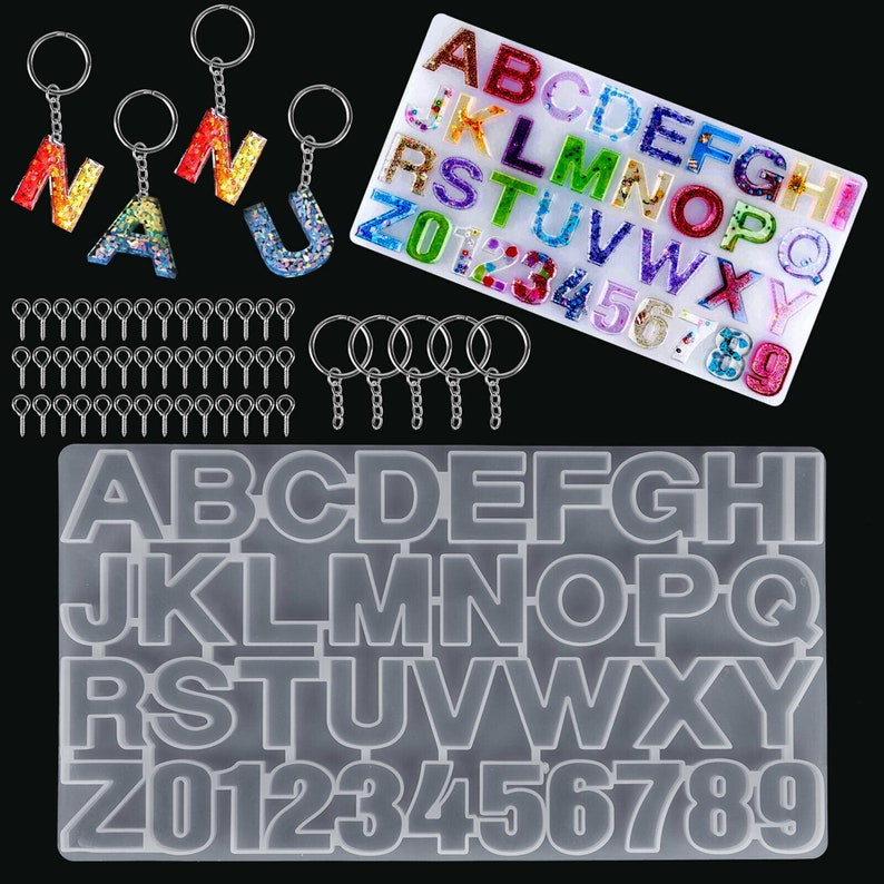 Resin DIY Keychain Kit With Customized Name