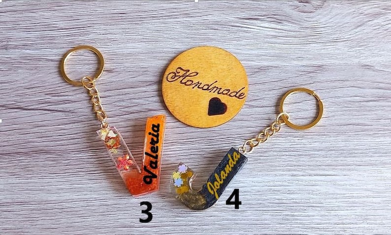 Resin DIY Keychain Kit With Customized Name