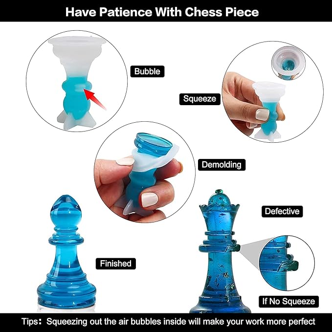 Chess Resin Silicone Mold Set