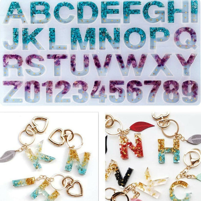 Resin DIY Keychain Kit With Customized Name