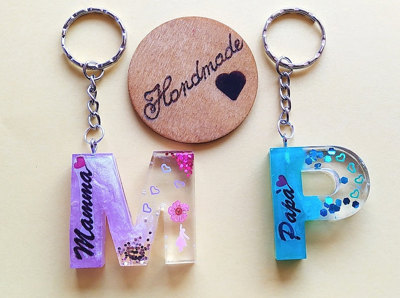 Resin DIY Keychain Kit With Customized Name