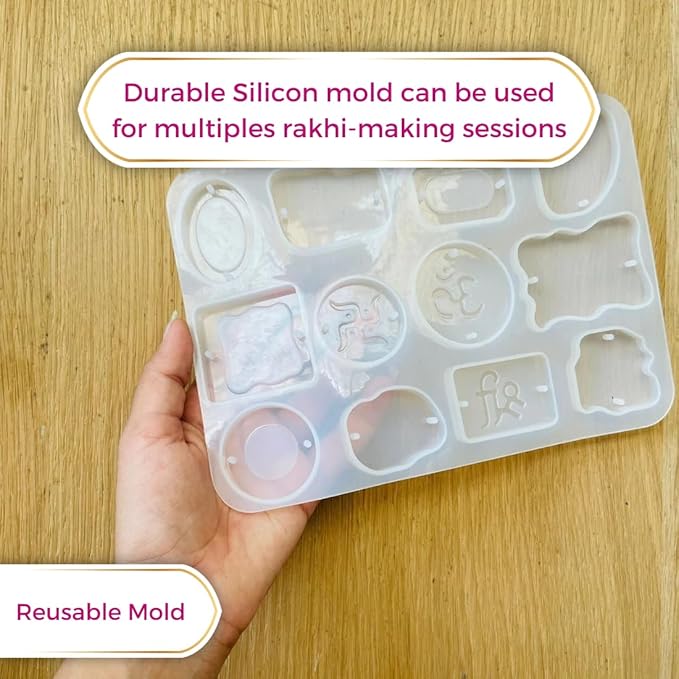 DIY Rakhi & Pooja Plate Resin Art Kit - With Customize Names