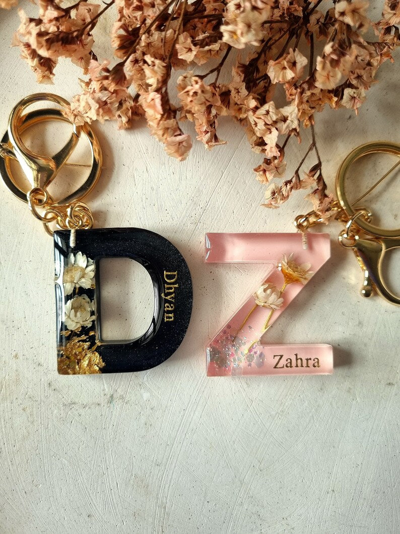 Resin DIY Keychain Kit With Customized Name