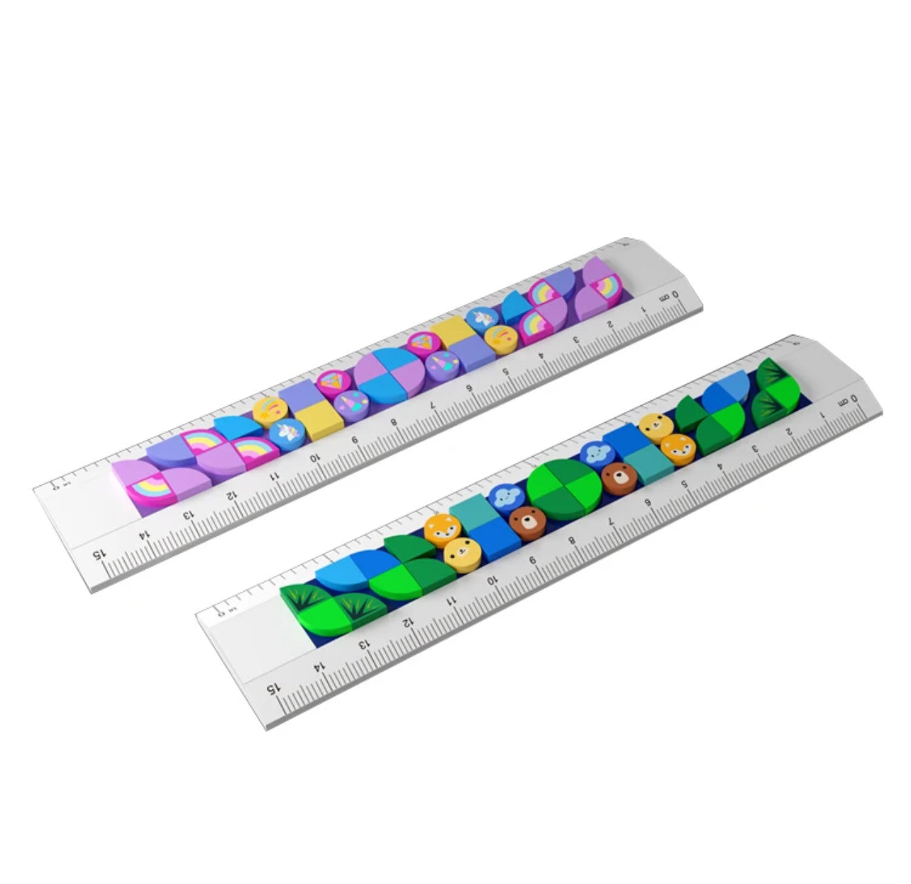 Cute Puzzle DIY Ruler - Set Of 6 Pieces