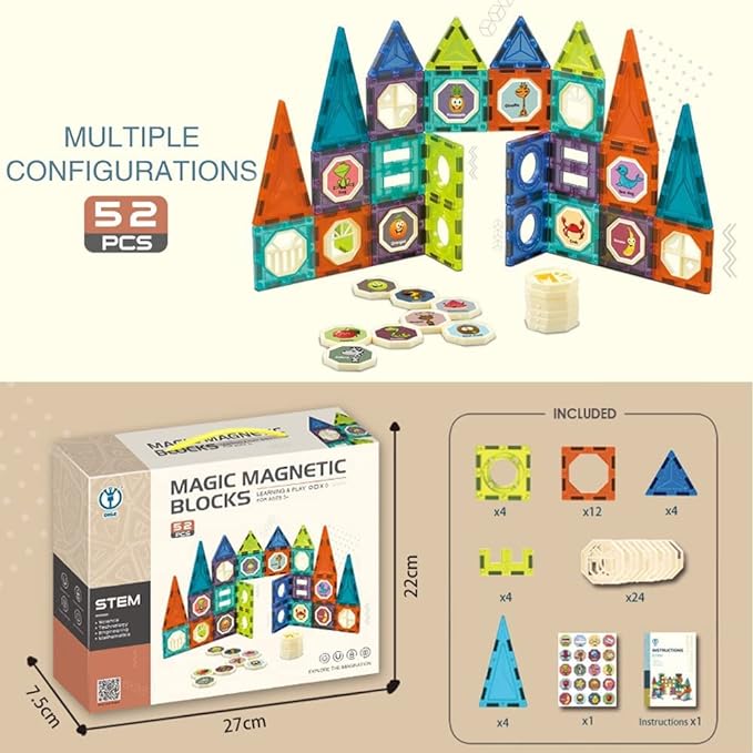 Magnetic Blocks & Tiles For Kids