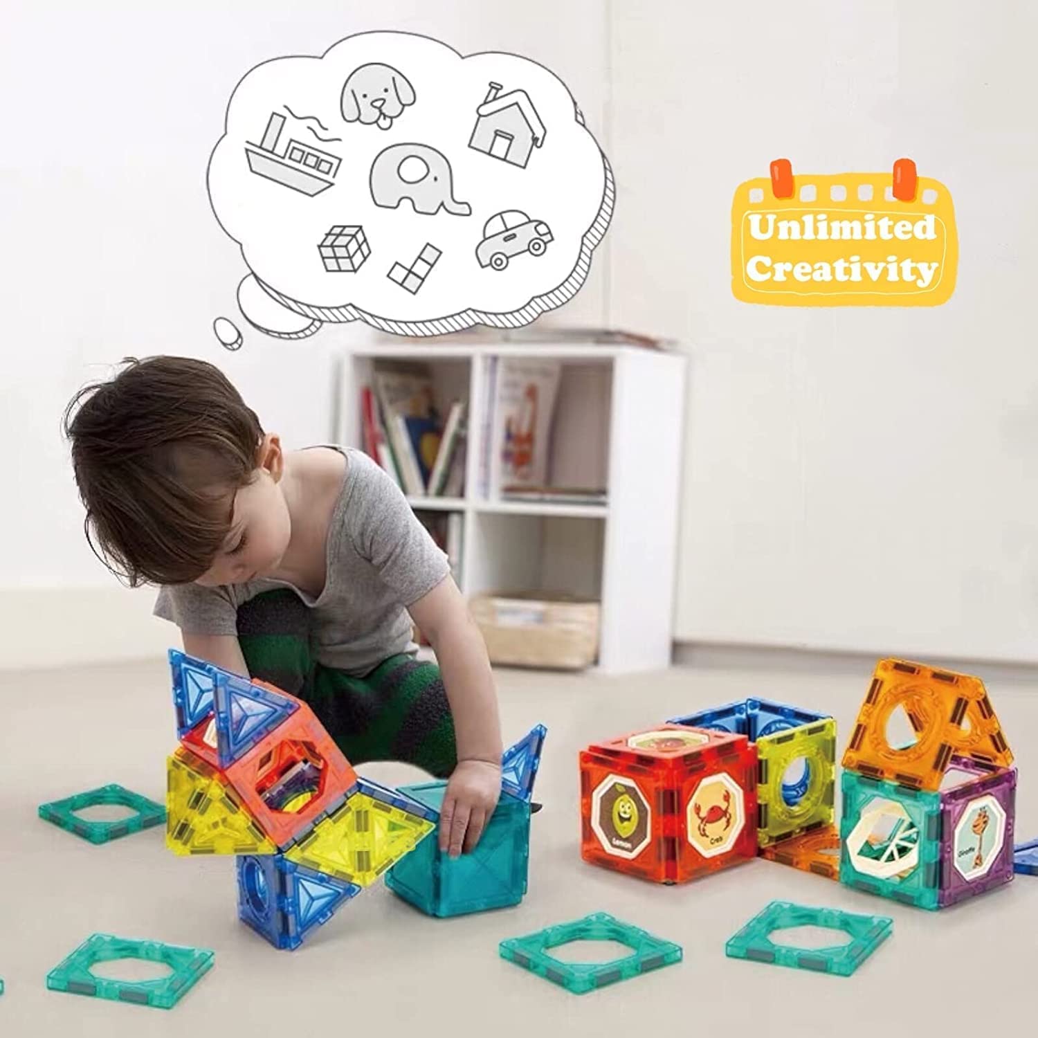 Magnetic Blocks & Tiles For Kids