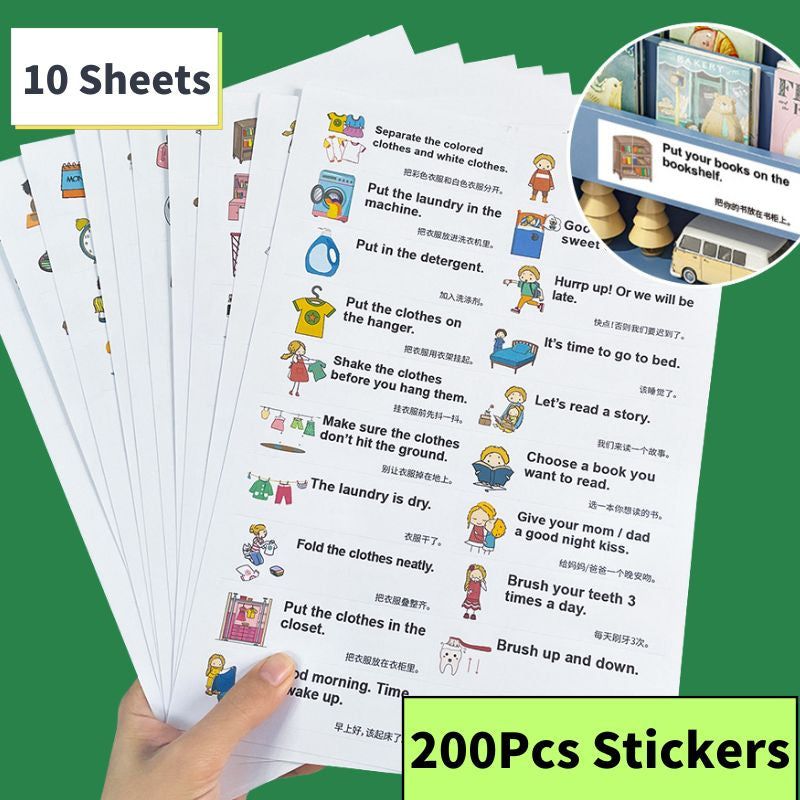 English Learning Smart Stickers - 200 Stickers